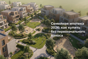 Инфографика условий программы семейная ипотека 2026 без первоначального взноса